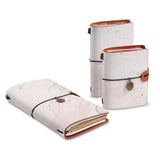 three size of midori style traveler's notebooks with Pink Marble design