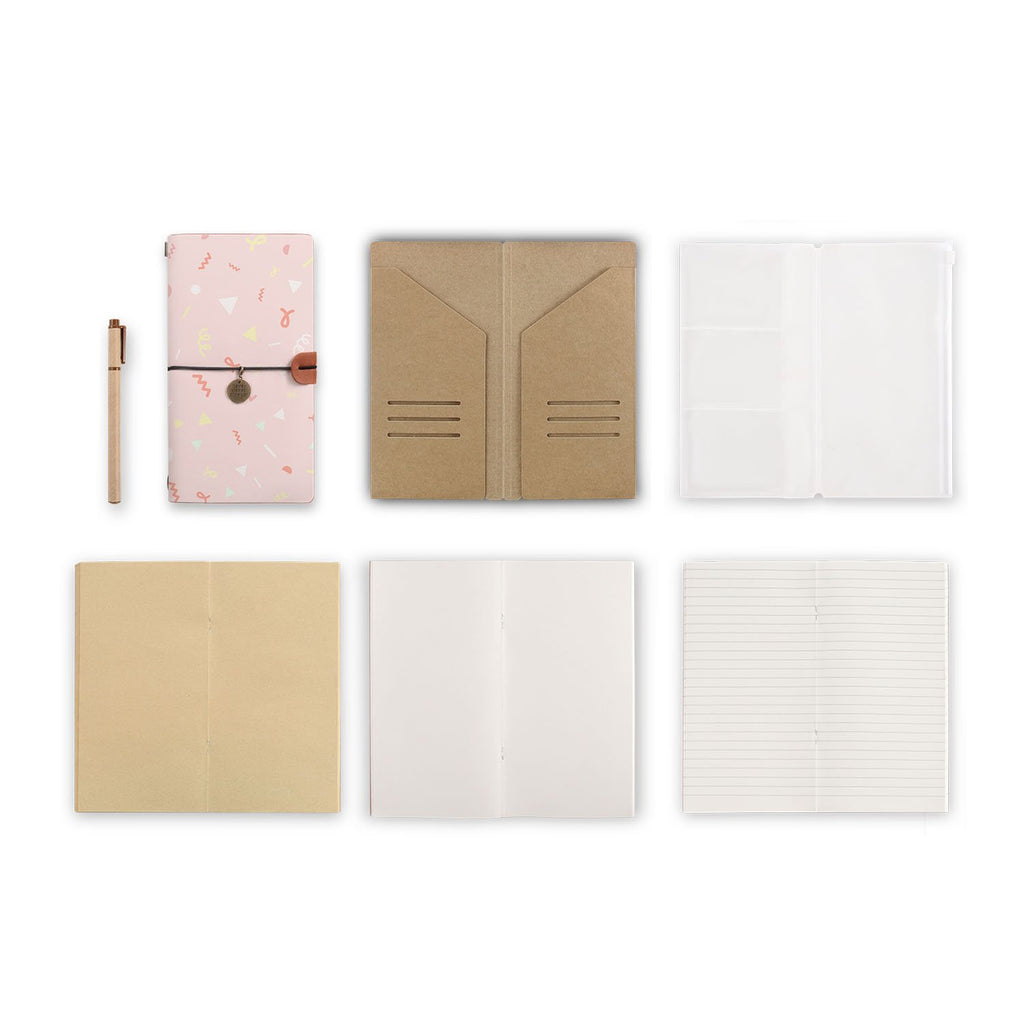 midori style traveler's notebook with Baby design, refills and accessories