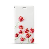 Front Side of Personalized iPhone Wallet Case with Flat Flower design