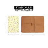 standard size of personalized RFID blocking passport travel wallet with Forest Baby design