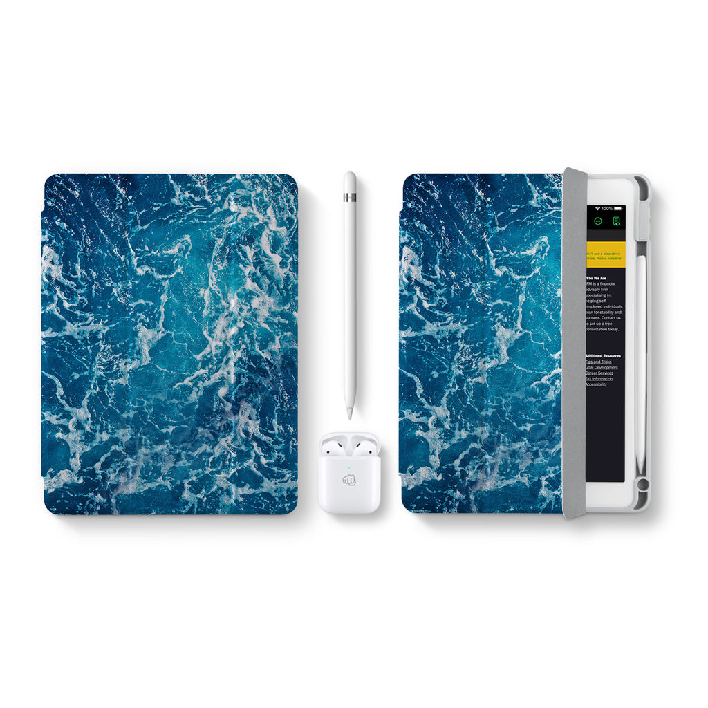 Vista Case iPad Premium Case with Ocean Design perfect fit for easy and comfortable use. Durable & solid frame protecting the tablet from drop and bump.