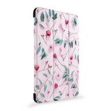 the side view of Personalized Samsung Galaxy Tab Case with Flat Flower 2 design