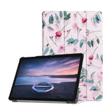 Personalized Samsung Galaxy Tab Case with Flat Flower 2 design provides screen protection during transit