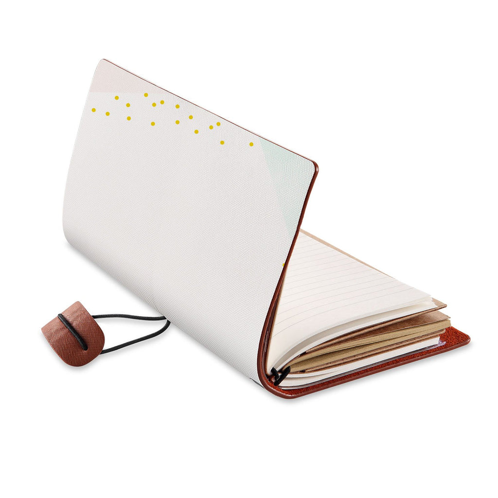 opened view of midori style traveler's notebook with Simple Scandi Luxe design