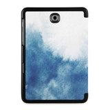the back view of Personalized Samsung Galaxy Tab Case with Abstract Ink Painting design
