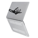 hardshell case with Bones design has rubberized feet that keeps your MacBook from sliding on smooth surfaces