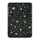 the back view of Personalized Samsung Galaxy Tab Case with Space design