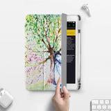 Vista Case iPad Premium Case with Watercolor Flower Design has built-in magnets are strategically placed to put your tablet to sleep when not in use and wake it up automatically when you need it for an extended battery life.