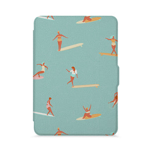 front view of personalized kindle paperwhite case with Summer design - swap