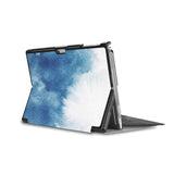 swap - the back side of Personalized Microsoft Surface Pro and Go Case in Movie Stand View with Abstract Ink Painting design