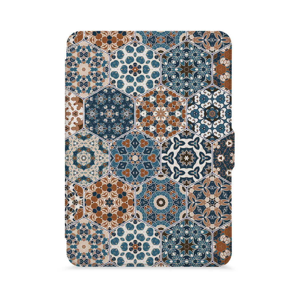 front view of personalized kindle paperwhite case with 05 design - swap